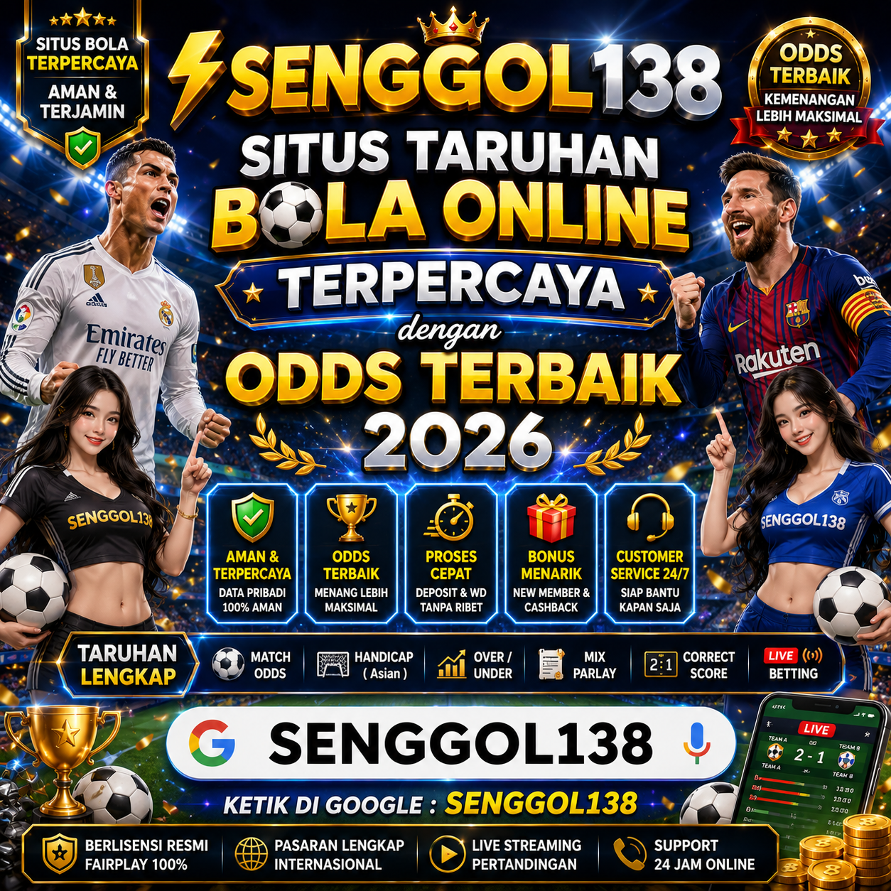 Taruhan Bola Online Terpercaya Senggol138