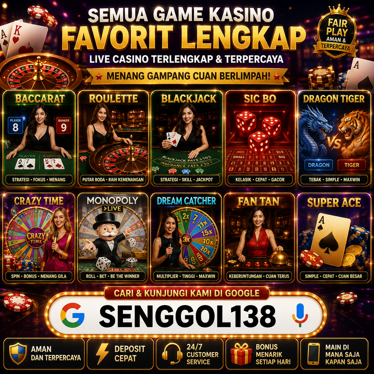 Crazy Time Live Casino Senggol138