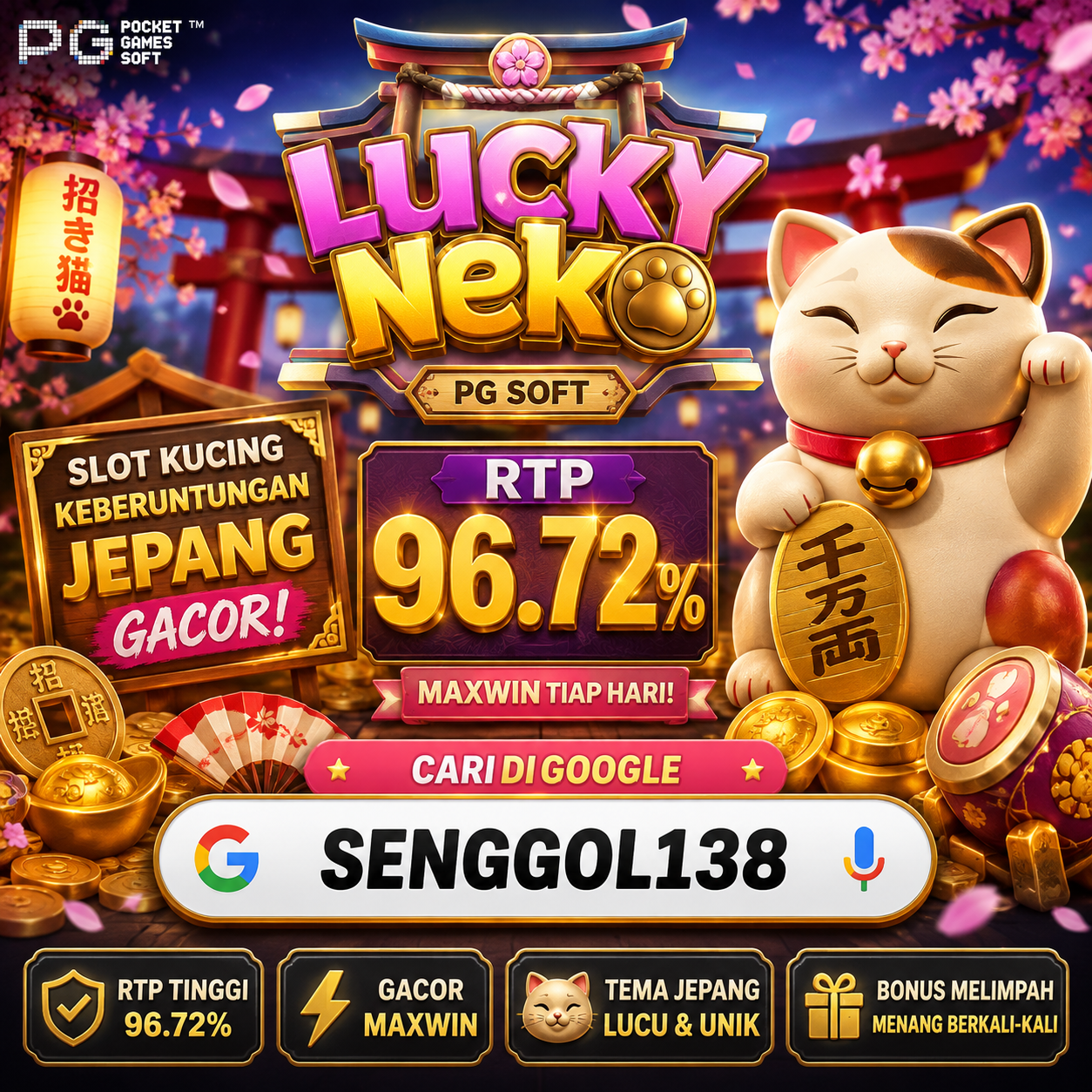 Lucky Neko Slot PG Soft